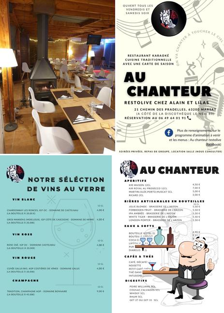 Découvrez l'intérieur de AU CHANTEUR RESTAURANT festif animation Karaoké Dansante