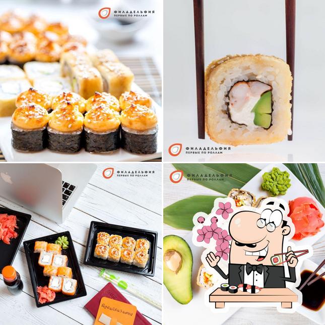 Les sushi sont offerts par Filadelffia