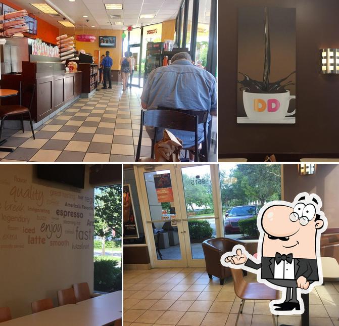 The interior of Dunkin'