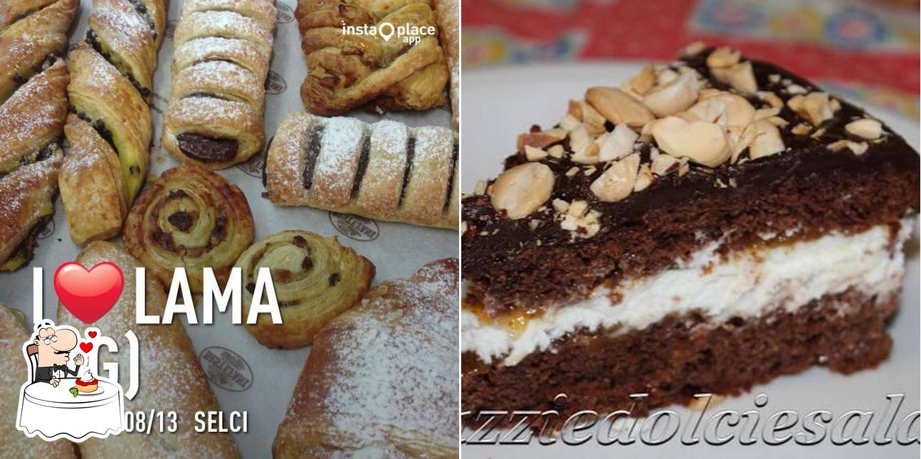 Bar Ghiori serve un'ampia varietà di dolci