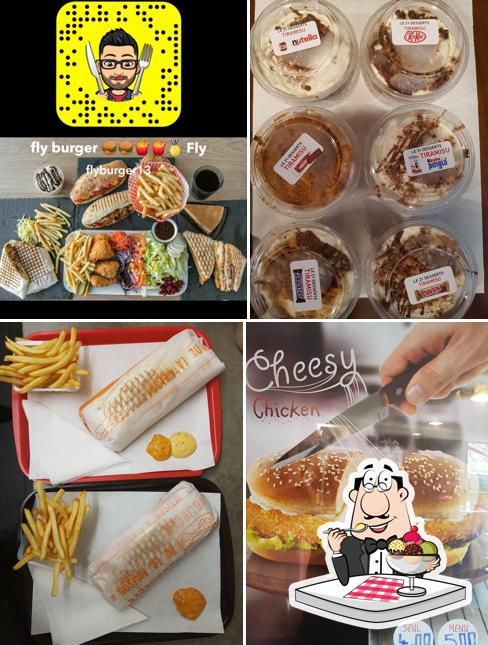 FLY Burger tacos kebab offre une sélection de plats sucrés