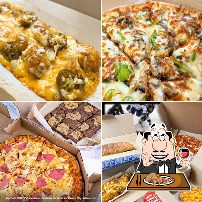 A Domino's Pizza, vous pouvez prendre des pizzas