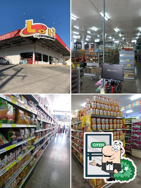 O exterior do Loli Supermercado