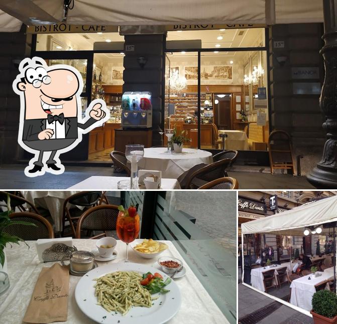 Gli interni di Caffè Dante