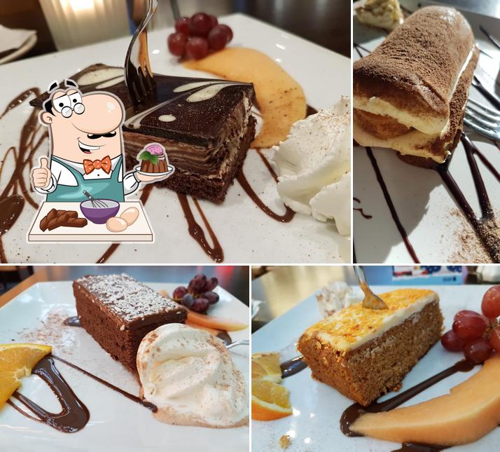 Café Cappuccino propose une sélection de plats sucrés