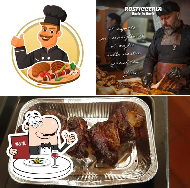 Platti al Rosticceria Bosio in Bosio