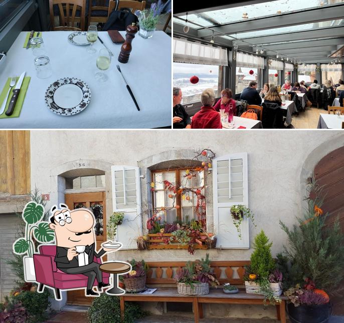 Dai un'occhiata agli interni di Restaurant des Remparts