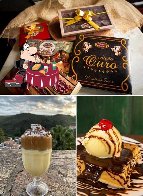 Não esqueça de pedir uma sobremesa no Chocolates Ouro Preto