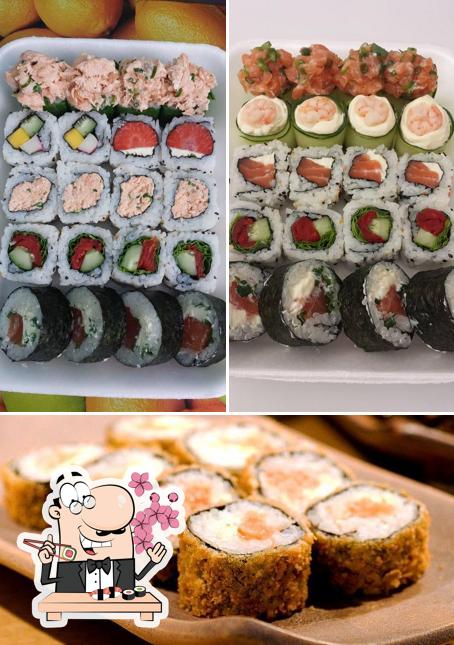 Prueba uno de sus distintos tipos de sushi