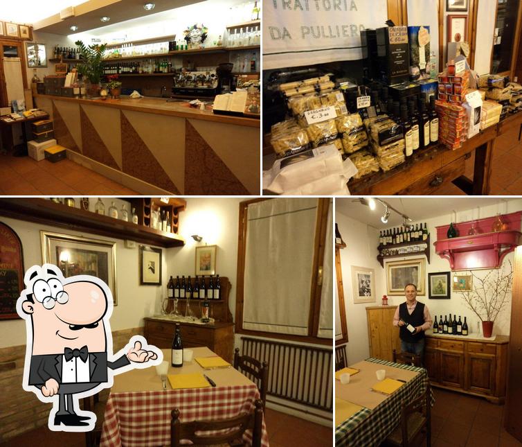 Dai un’occhiata alla foto che mostra la interni e bevanda di Trattoria da Pulliero