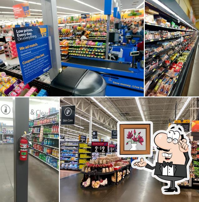 The interior of Walmart Supercenter