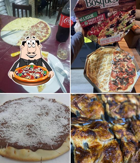 No Restaurante Bosque de Vargem pequena ltda, você pode degustar pizza