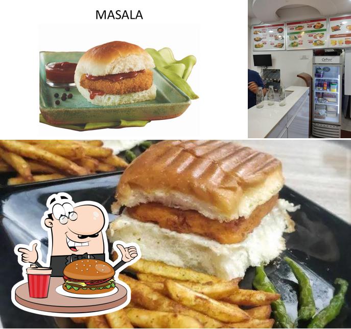 Get a burger at Goli Vada Pav