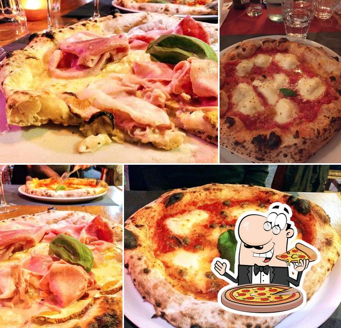 Pick pizza at La Linea