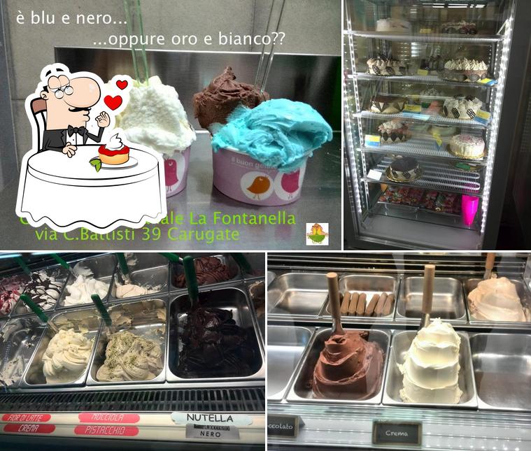 Gelateria Artigianale La Fontanella offre un'ampia varietà di dessert