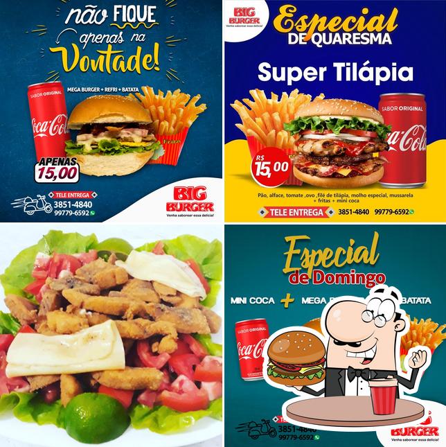 Os hambúrgueres do Big Burger irão saciar uma variedade de gostos
