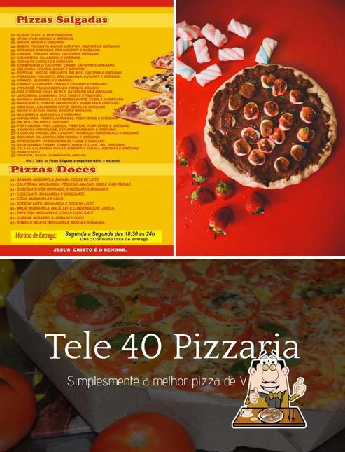 Experimente pizza no Tele 40 Pizzaria