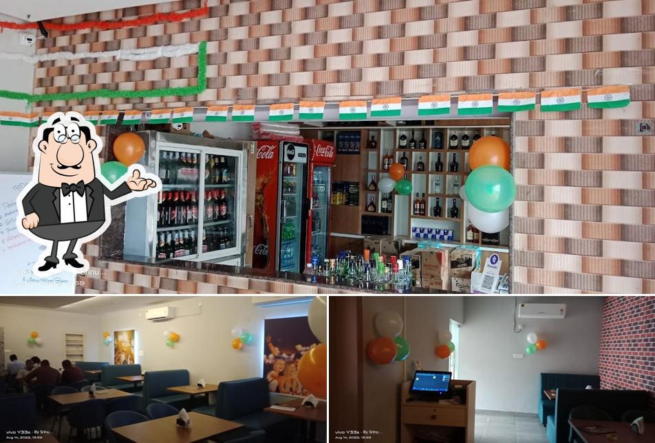 The interior of Aahwaan bar and restaurant