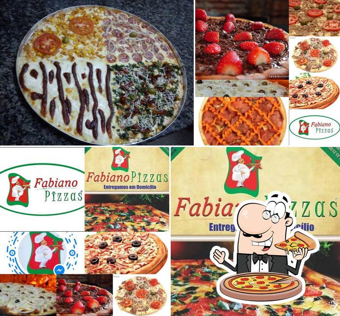 Escolha pizza no Fabiano Pizzas Delivery