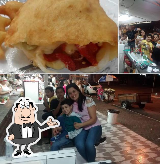 Entre diversos coisas, interior e comida podem ser encontrados no Fogazza da Solange