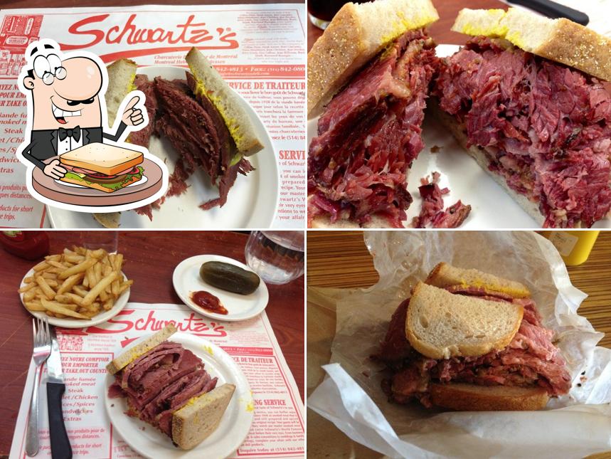 Prenez un sandwich à Schwartz's Deli