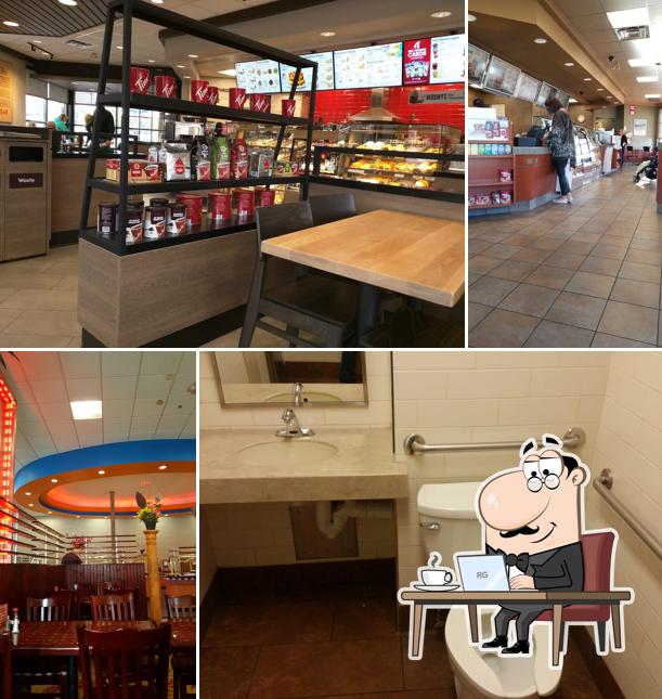 L'intérieur de Tim Hortons