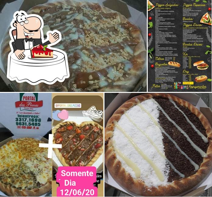 Portal Das Pizzas oferece uma escolha de pratos doces