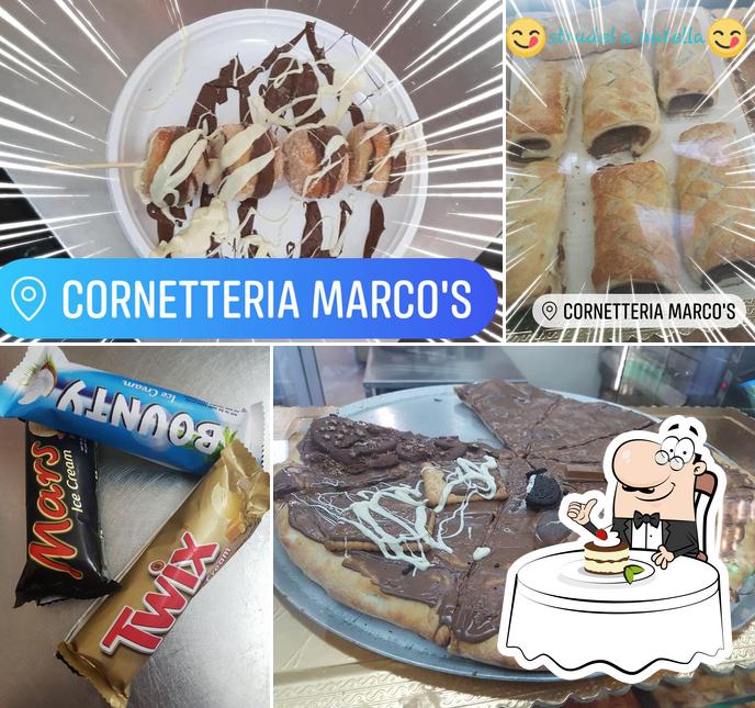 Cornetteria Marco's offre un'ampia selezione di dolci