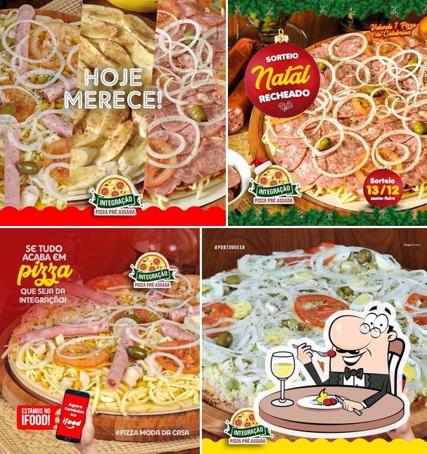 Comida em Integração Pizzas Pré Assada