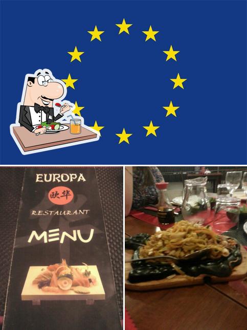 La foto della cibo e esterno di ristorante europa