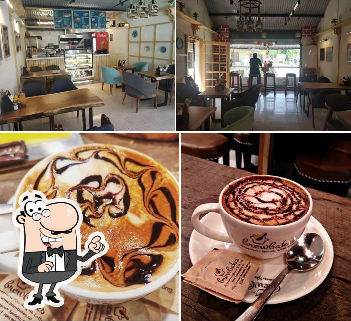 Among different things one can find interior and food at Brew Bakes CAFE - BISTRO