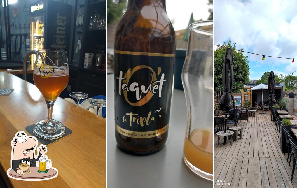 Vous pouvez prendre un verre de bière blonde ou brune