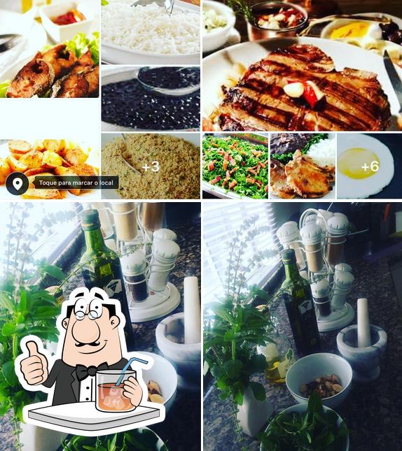 Take a look at the image showing drink and food at Mammy's Restaurante e Lanchonete