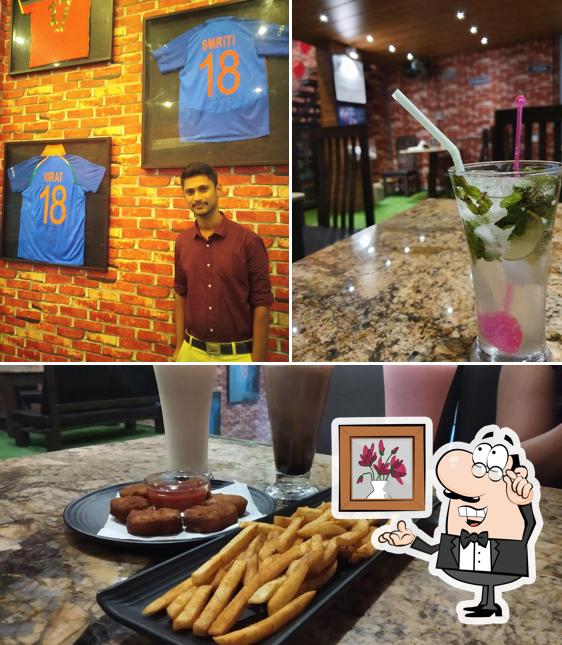 The interior of SM 18 Cafe By Smriti Mandhana