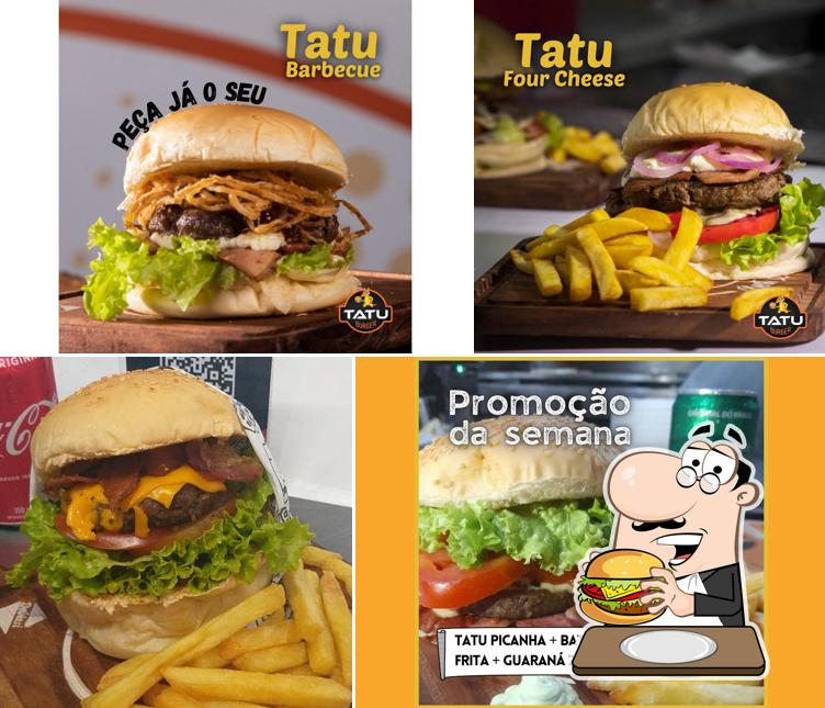 Delicie-se com um hambúrguer no Tatu Burger