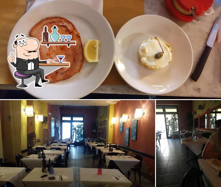 Trattoria San Domenico si caratterizza per la interni e cibo