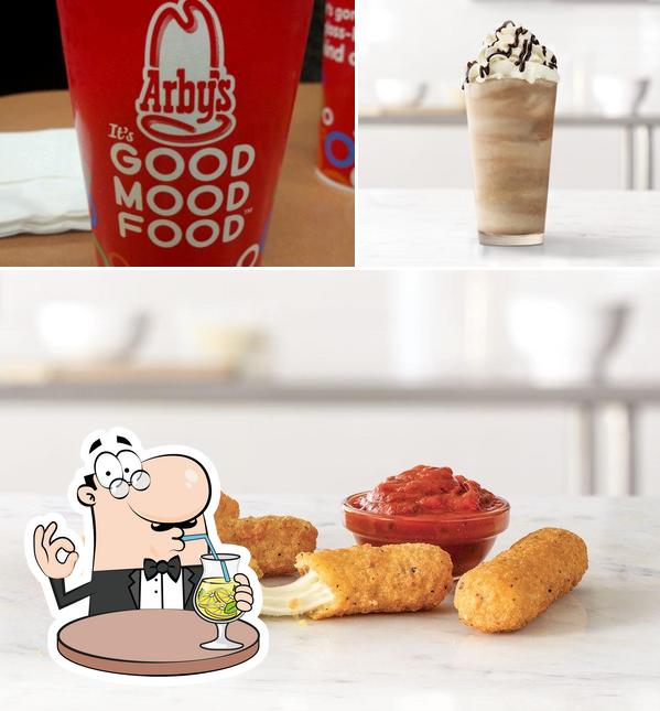The photo of Arby's’s drink and food