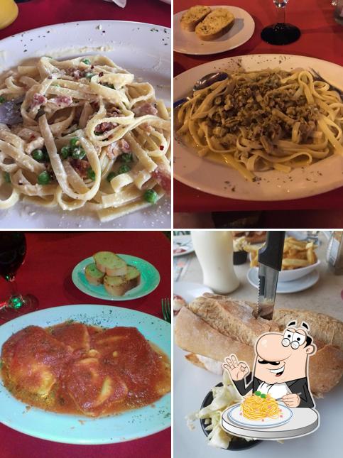 Espaguetis a la carbonara en A Taste Of Italy