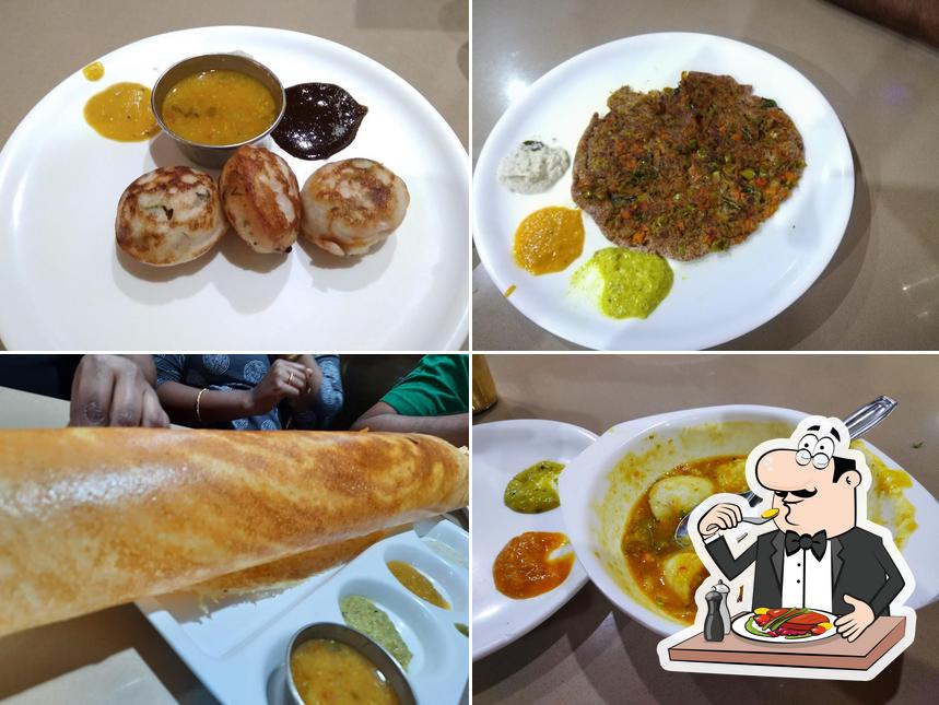 Food at Sri Saravana Bhavan's Aasai Dosai