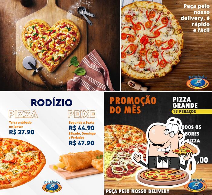 Pide una pizza en Restaurante Peixinho & Pizzaria