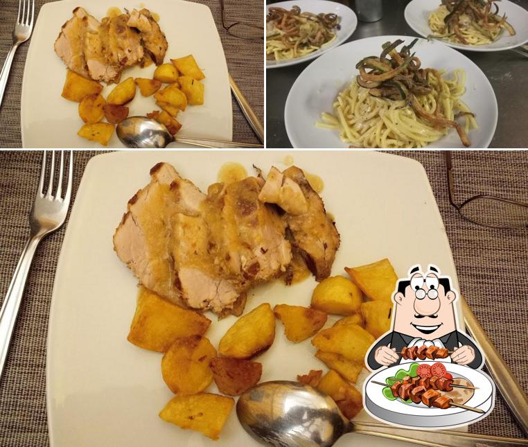 Platti al Trattoria "Al Camoscio D'Abruzzo"