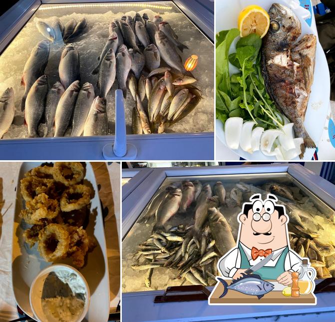 Ekrem usta’nin yeri serves a menu for seafood lovers