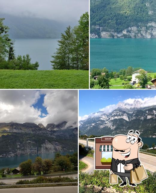 Guarda gli esterni di Raststätte Walensee Bergsboden Süd