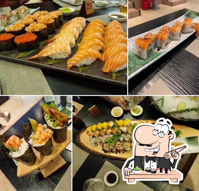 Scegli le diverse opzioni di sushi