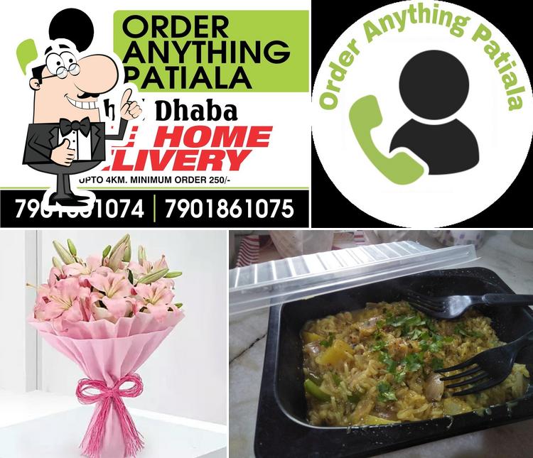 Here's a picture of order anything patiala