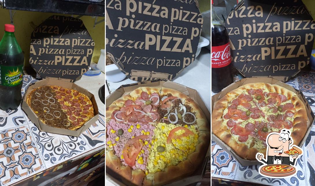 Escolha diferentes tipos de pizza