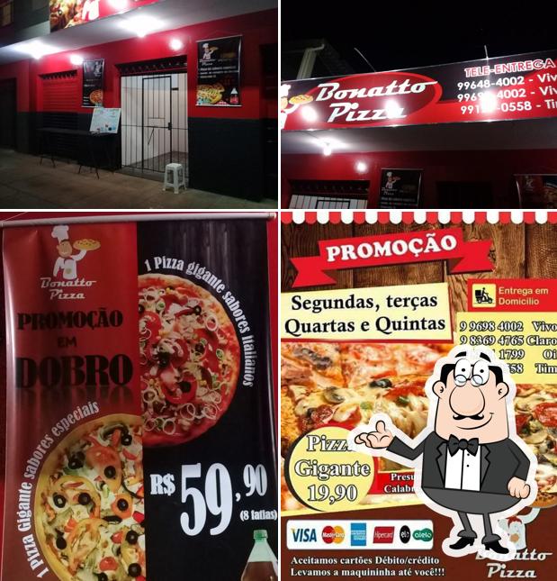 O interior do Bonatto Pizza