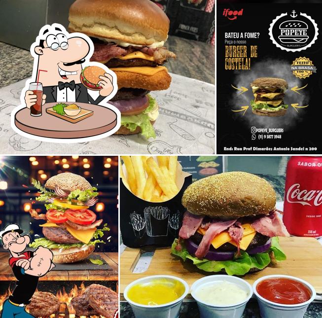 Experimente um hambúrguer no Popeye_burguers