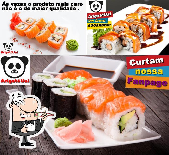 В "ArigatôUai Delivery Culinária Japonesa" подают суши и роллы