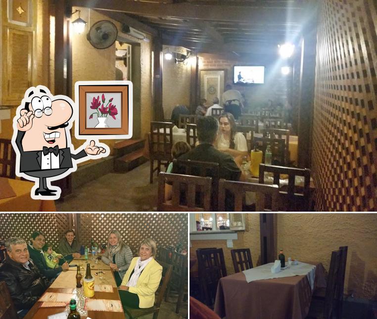 O interior do Babbo Giabba Pizzeria
